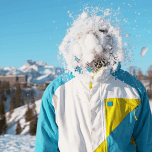 “Person hit with snowball symbolising landlord’s financial hit from rent arrears delay”